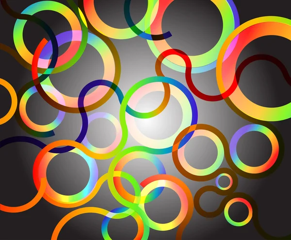 Rainbow Circles background vector illustration — Stock Vector
