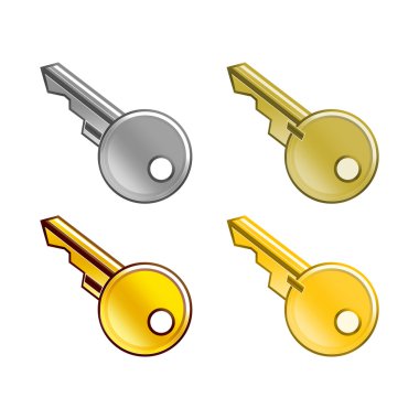 Set of keys clipart