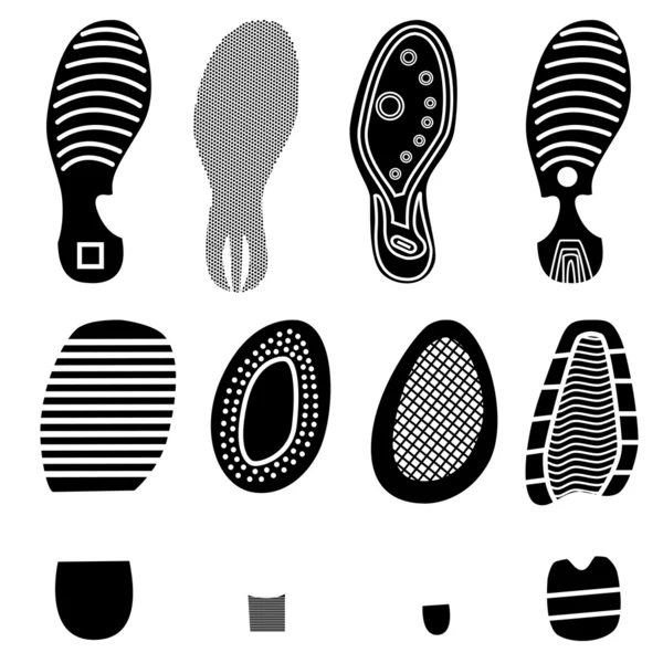 Semelles chaussures — Image vectorielle