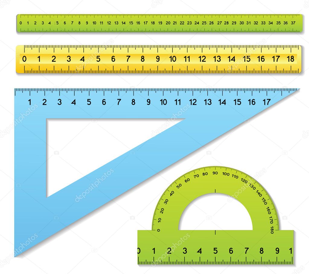 Rulers and protractor
