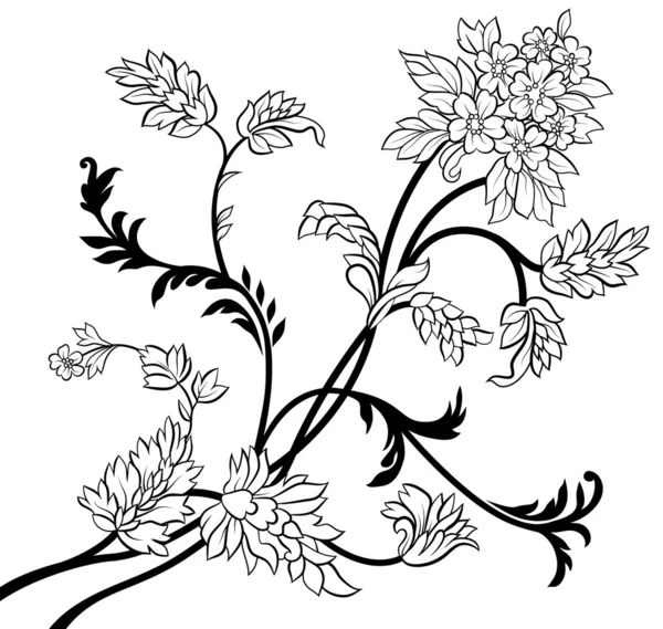 Elementos florales — Archivo Imágenes Vectoriales
