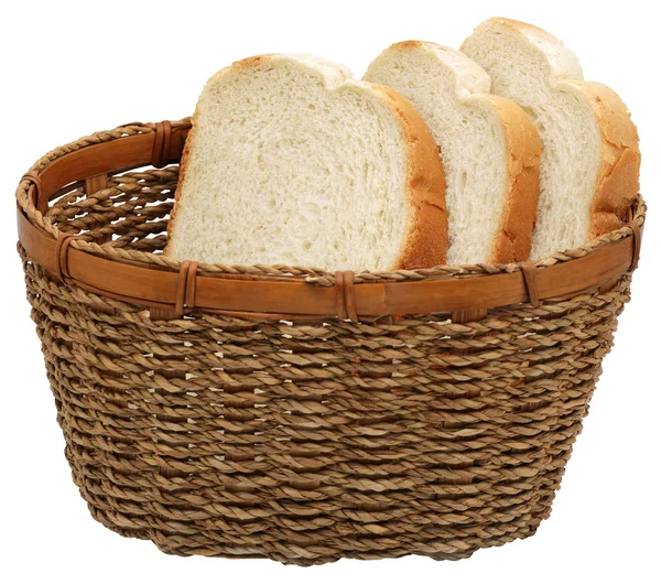 Panier avec pain . — Photo