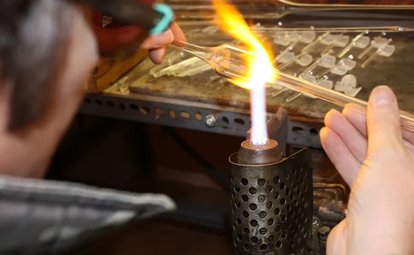 stock image Glass blower.