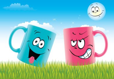 Cups smiles clipart