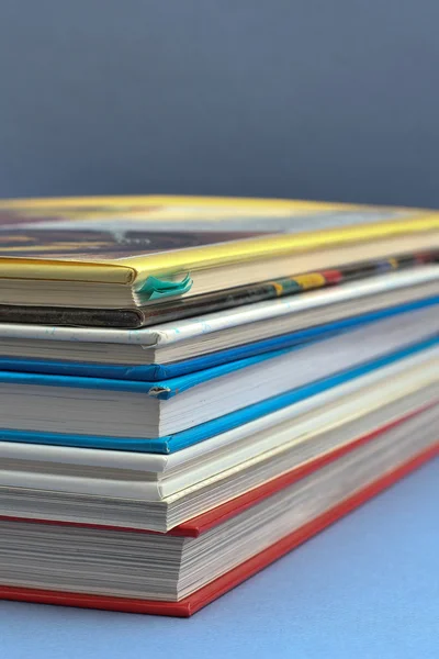 stock image Book stack close up