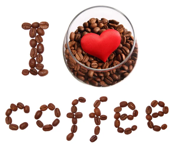 Adoro café. — Fotografia de Stock