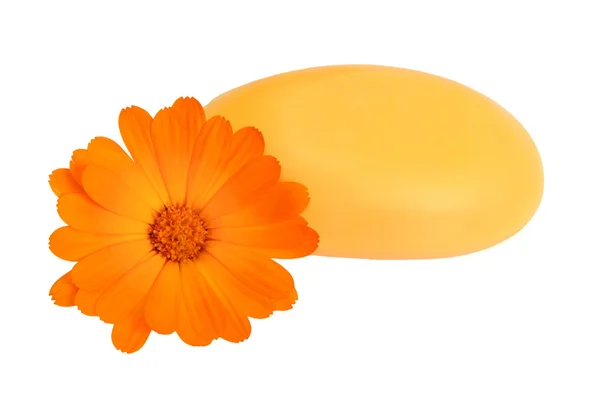 オレンジ色の石鹸 — ストック写真