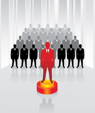 Team business concept. Leadership. clipart