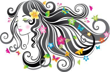 Beautiful woman. clipart