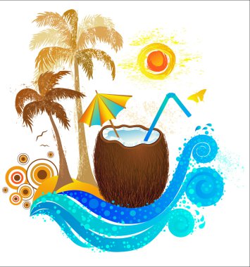 Travel to Paradise. clipart