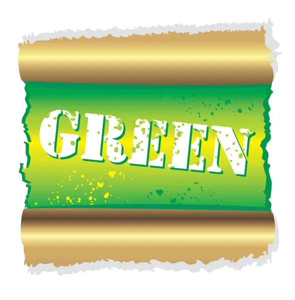 Grüner zerrissener Hintergrund. — Stockvektor