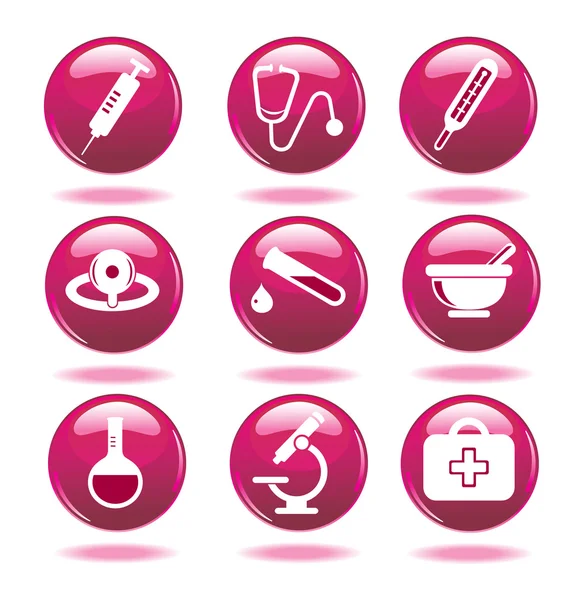 Set of medical icons. — Stock Vector