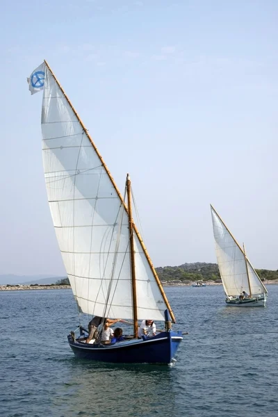 Traditional wooden sailboats — Stock Photo, Image