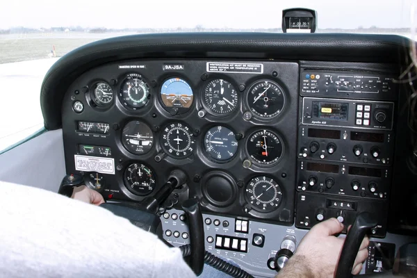 Airplane instruments — Stock Photo, Image