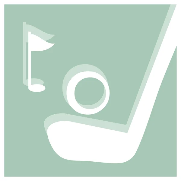 Golf pictogram — Stock Vector