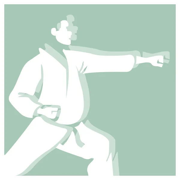 Karate pictogram — Stock Vector