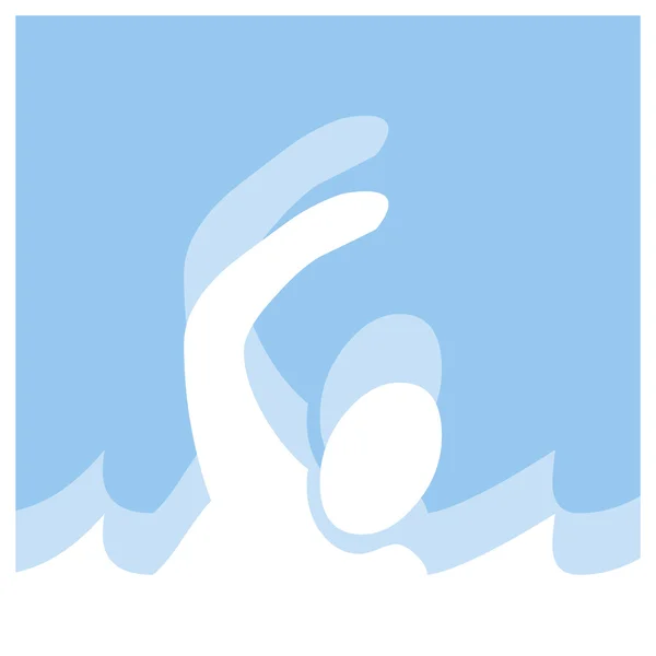 Zwemmen pictogram — Stockvector