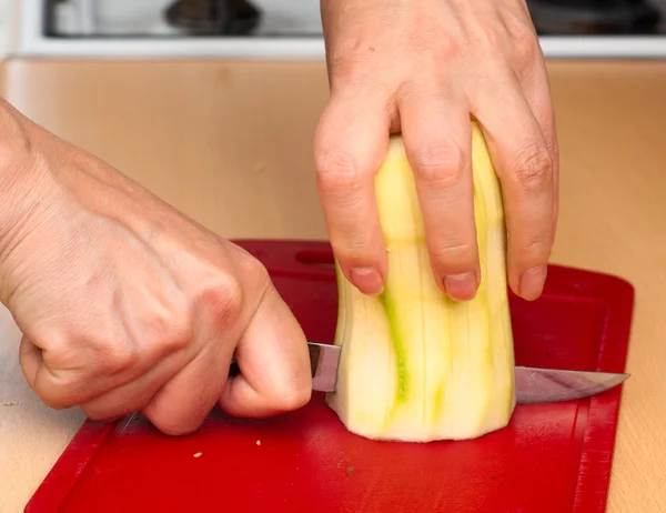 stock image Cut eggplant