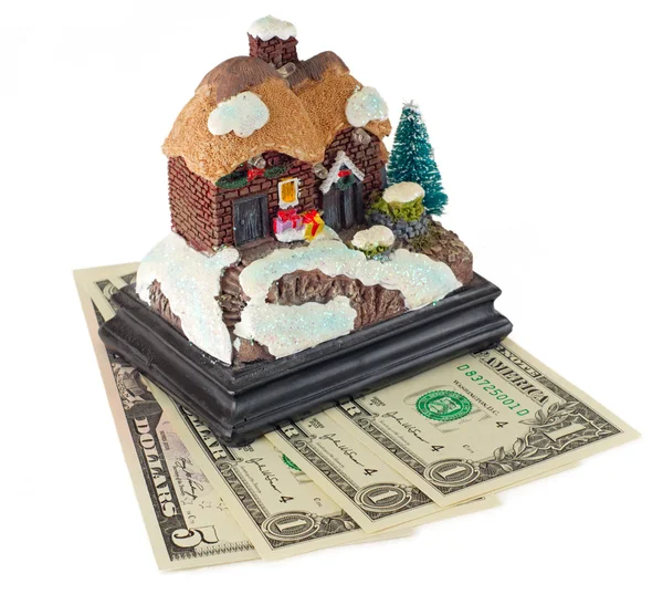 Дом и деньги — стоковое фото