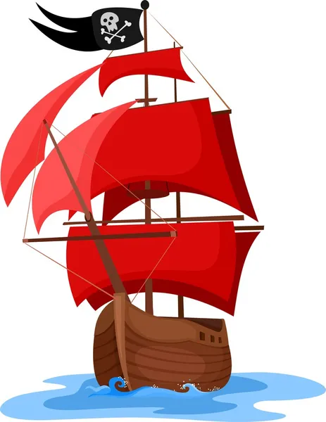 Pirate Ship — Stock Vector