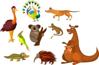 Australian animals clipart