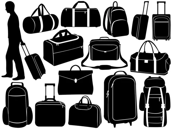 Different bags set — Stock Vector