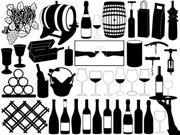 Set de vin — Image vectorielle