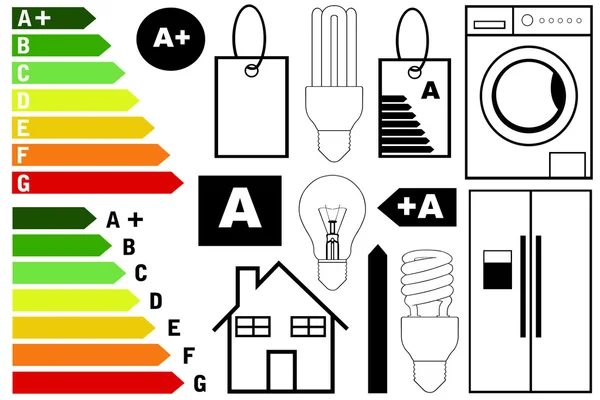 能源效率元素 — 图库矢量图片