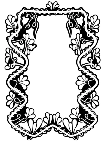 Cadre floral isolé — Image vectorielle