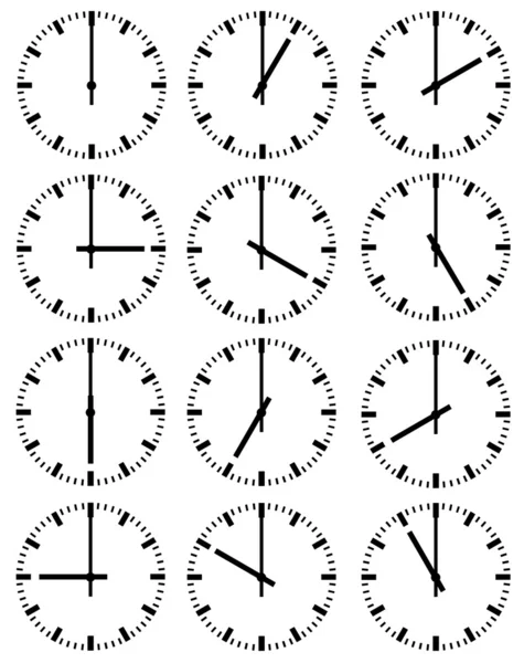 Illustration der Uhren — Stockvektor