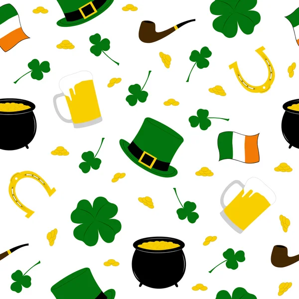 Seamless Saint Patrick's background — Stock Vector