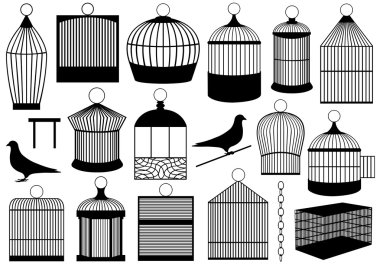 Bird cages clipart