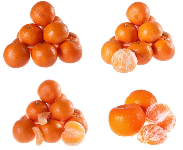 Mandarinka, pomeranč, citrusové, halda, — Stock fotografie