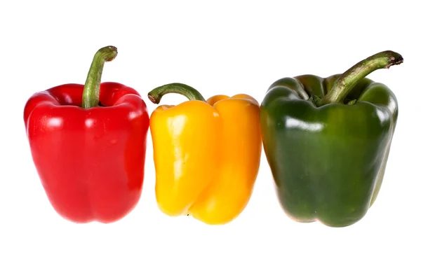 Pepper, red, yellow, yellow, light, — Stock Photo, Image