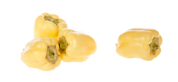 Pepper, yellow, white, — Stock Photo, Image