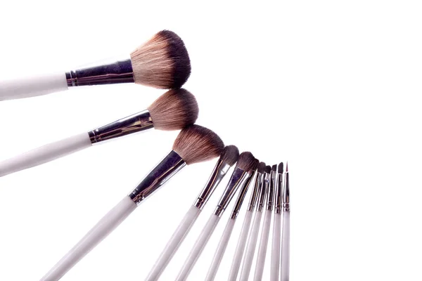 Brush white makeup — Stock Photo, Image