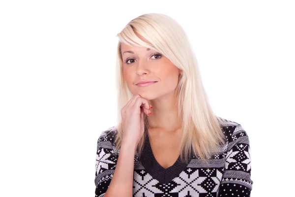 Stock image Portrait of a girl. blonde