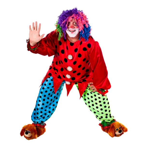 Праздничный клоун — стоковое фото