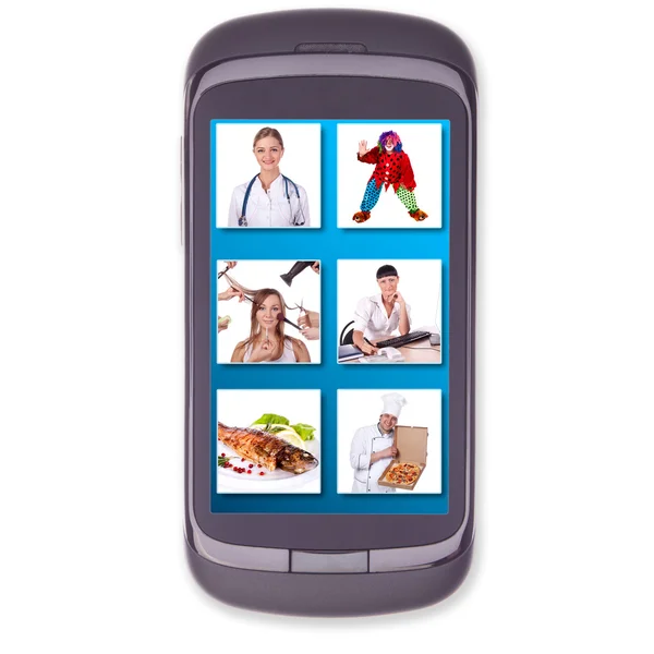 Phone, cell phone, touch screen — Stock Photo, Image