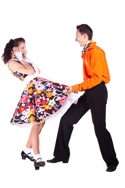 Dancers rock and roll — Stock Photo, Image