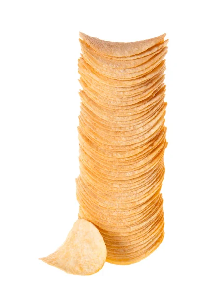 Una pila di patatine — Foto Stock
