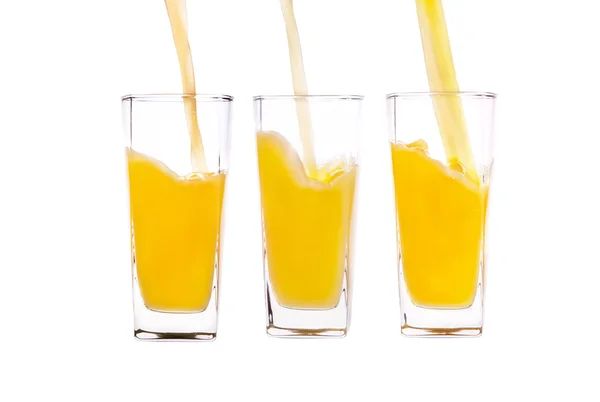 Randvolles Glas Orangensaft — Stockfoto