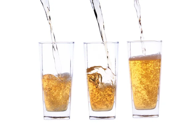 Fullmatat glas äppeljuice — Stockfoto