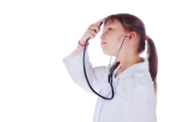 Meisje, een arts, het kind — Stockfoto