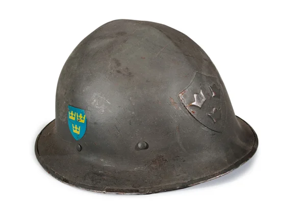 Swedish helmet ww2 — Stock Photo, Image