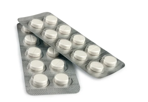 Két hólyagok tabletták Jogdíjmentes Stock Képek