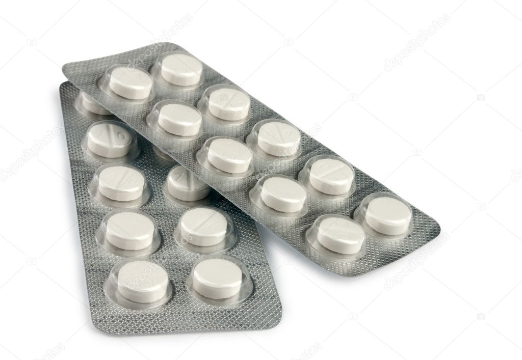 Two blisters of pills Stock Photo by ©cabezudo 8679938