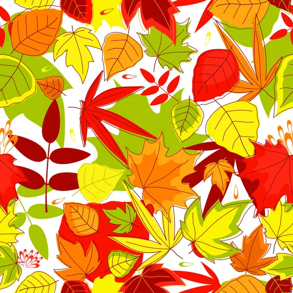 Осенний бесшовный рисунок — стоковый вектор