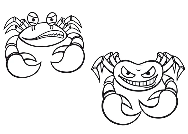 Kreslený Krabi — Stockový vektor