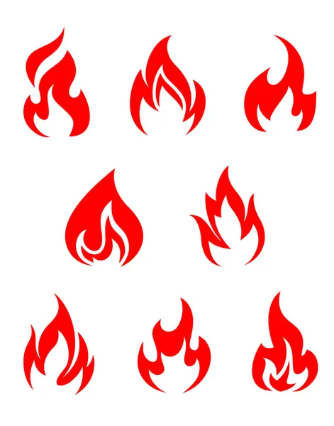 Φλόγες της φωτιάς — Διανυσματικό Αρχείο